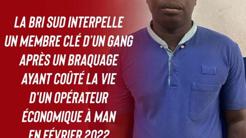 Opérateur économique tué lors d’un vol armé à Man: un membre du gang arrêté