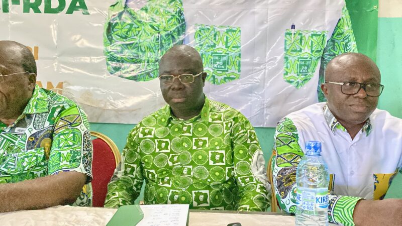 Tonkpi// Dr Emmou Ackah George Sylvestre Satisfait de la motivation suscité par Boué Yodé Gaston auprès des congressistes pour Tidjane  Thiam.