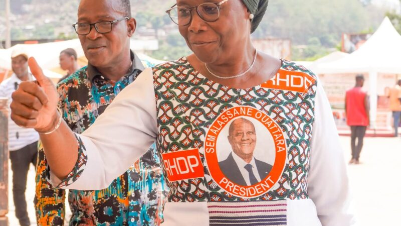 RHDP-Tonkpi : Mahi Clarisse multiplie les actions en soutien à Alassane Ouattara
