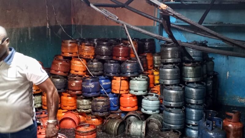 Bouna : incendie dans un dépôt de gaz, les pompiers évitent le pire