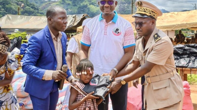 Gbonné : 1000 kits scolaires offerts aux élèves par la fondation Arch of love et ses partenaires