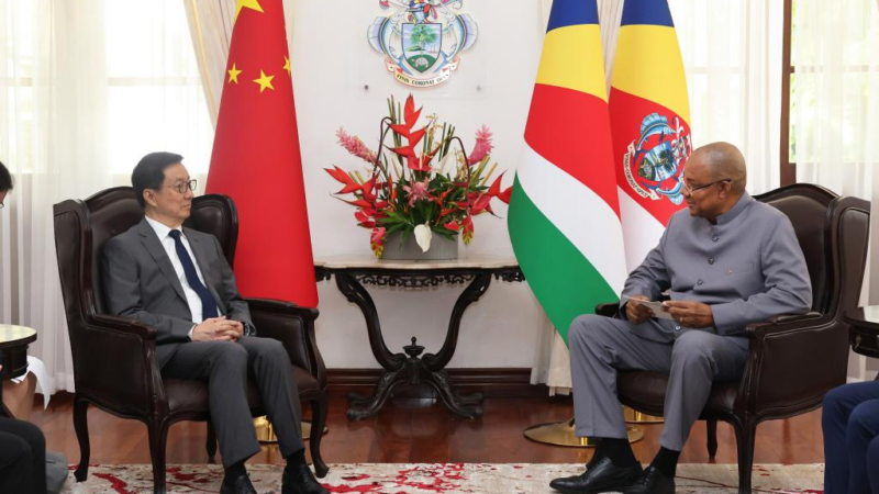 Le vice-président chinois appelle au renforcement de la coopération avec les Seychelles
