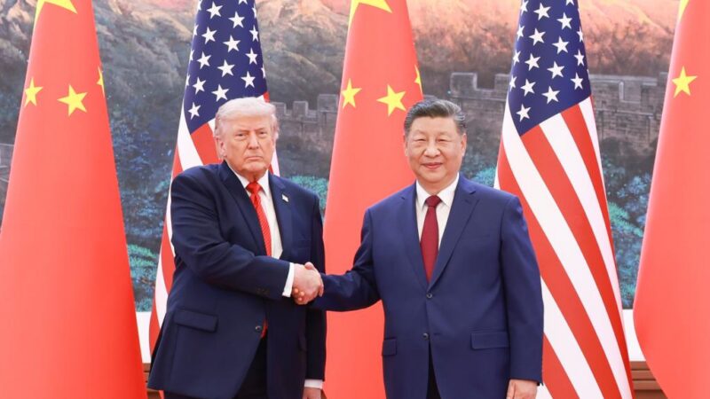 Xi Jinping s&rsquo;entretient avec Donald Trump à Beijing