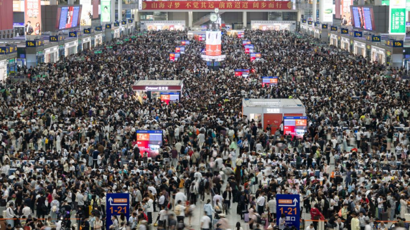 Chine : le nombre de voyages ferroviaires de passagers a atteint un record journalier